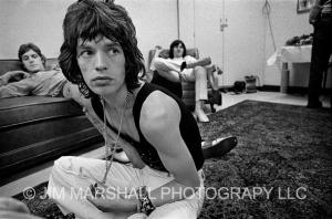 MIck Jagger backstage, 1972