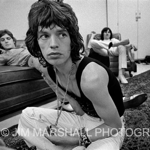 MIck Jagger backstage, 1972