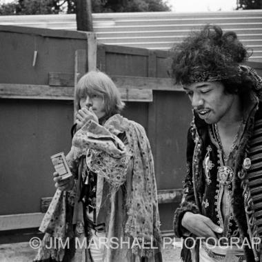 Brian Jones and Jimi Hendrix, 1967