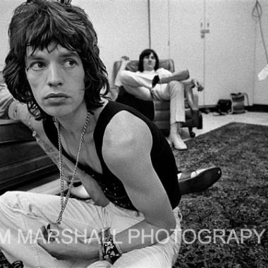 MIck Jagger backstage, 1972