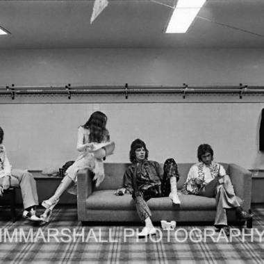 Rolling Stones, backstage, 1972 tour