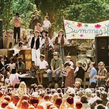 The Charlatans perform in the Golden Gate Park, 1967